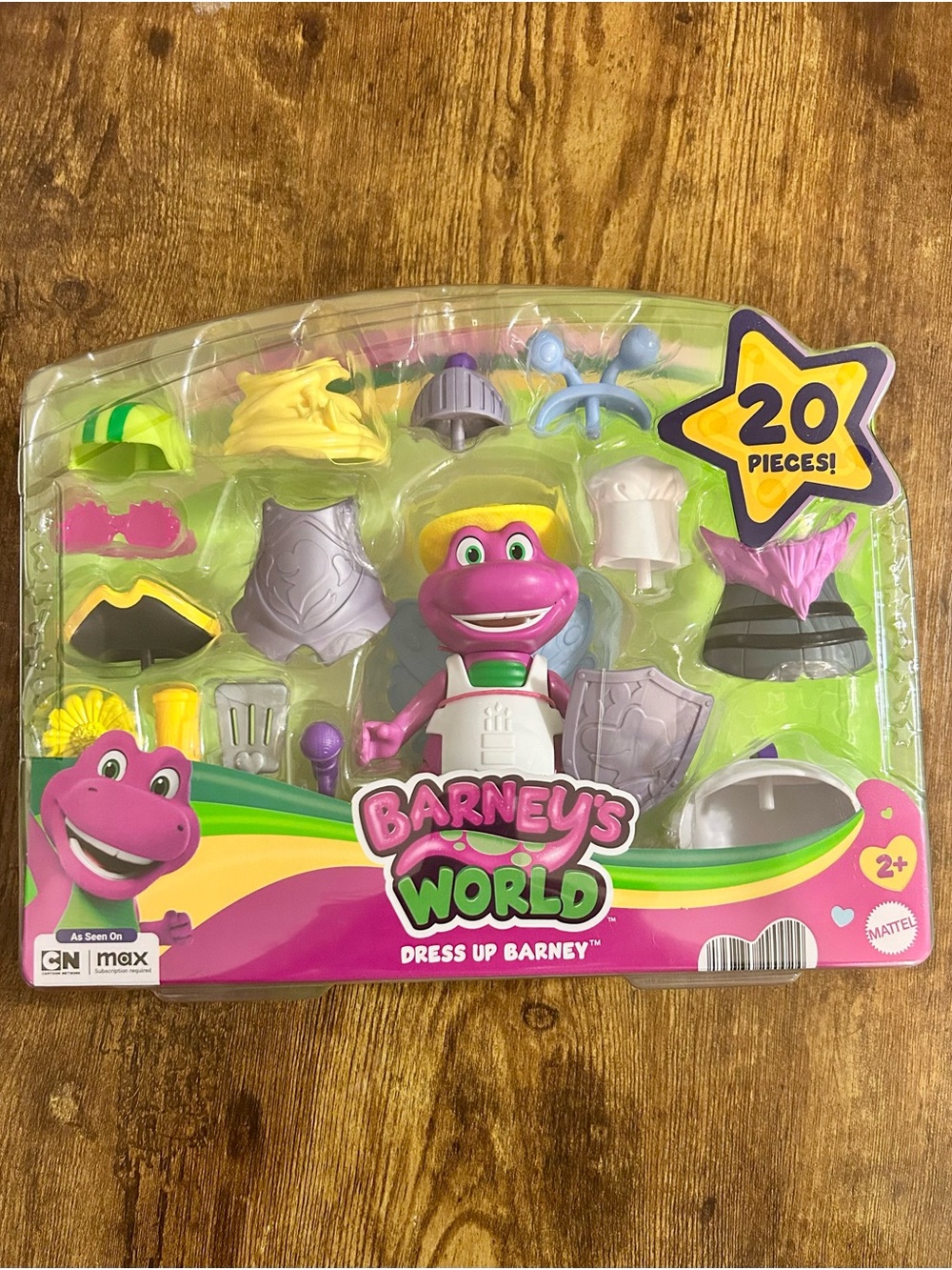 Mattel Barney's World Dress Up Barney Playset - Pink, Purple, Green
